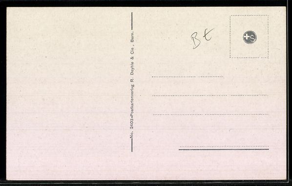 Cartoline postali: AK Wattenwil, Totalansicht mit Berneralpen – Usato da Berlin venduto da bartko-reher 1