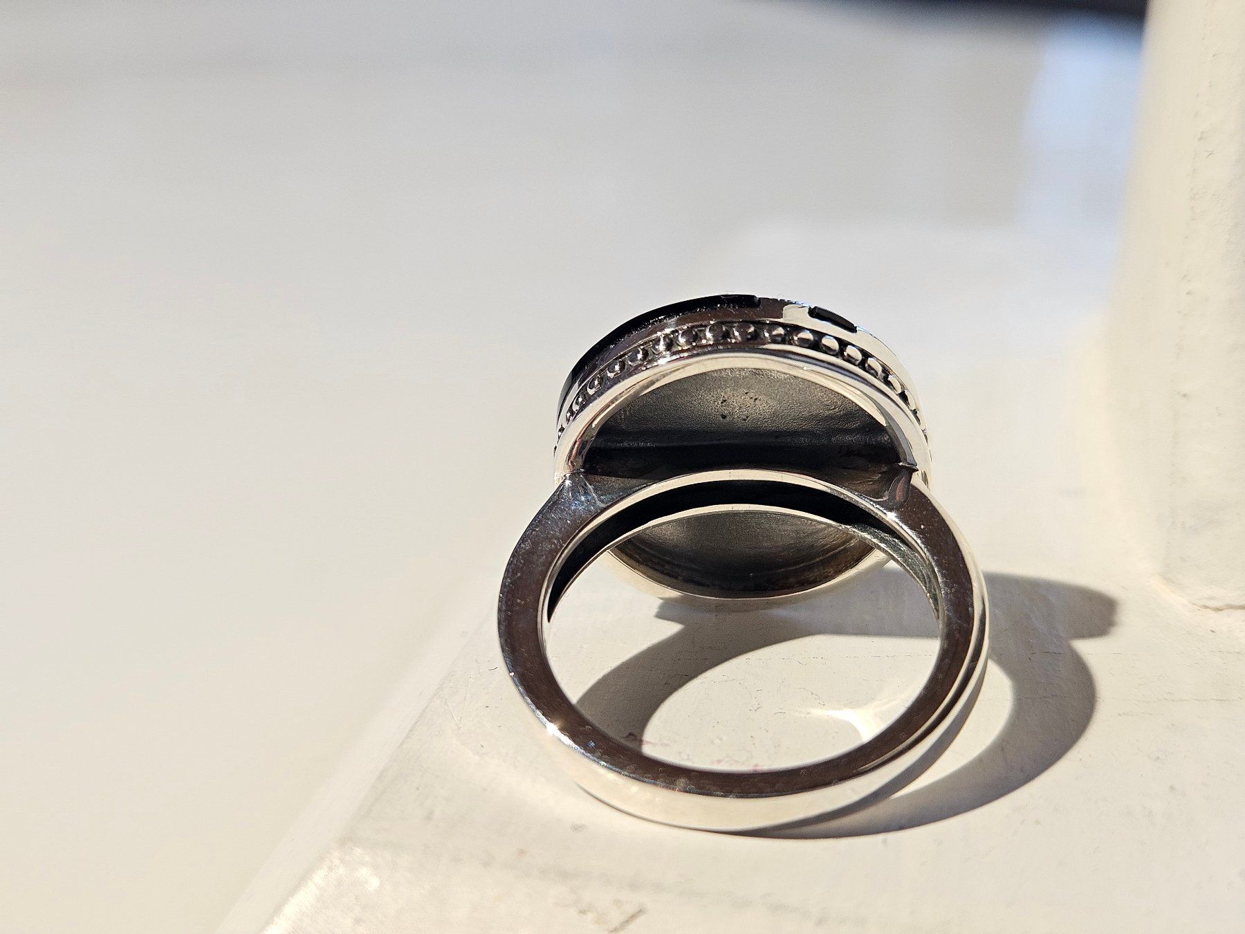 Onyx Anelli: Ring aus Silber mit Onyx – Nuovo (secondo la descrizione) da Winterthur venduto da ste_tcx5 3
