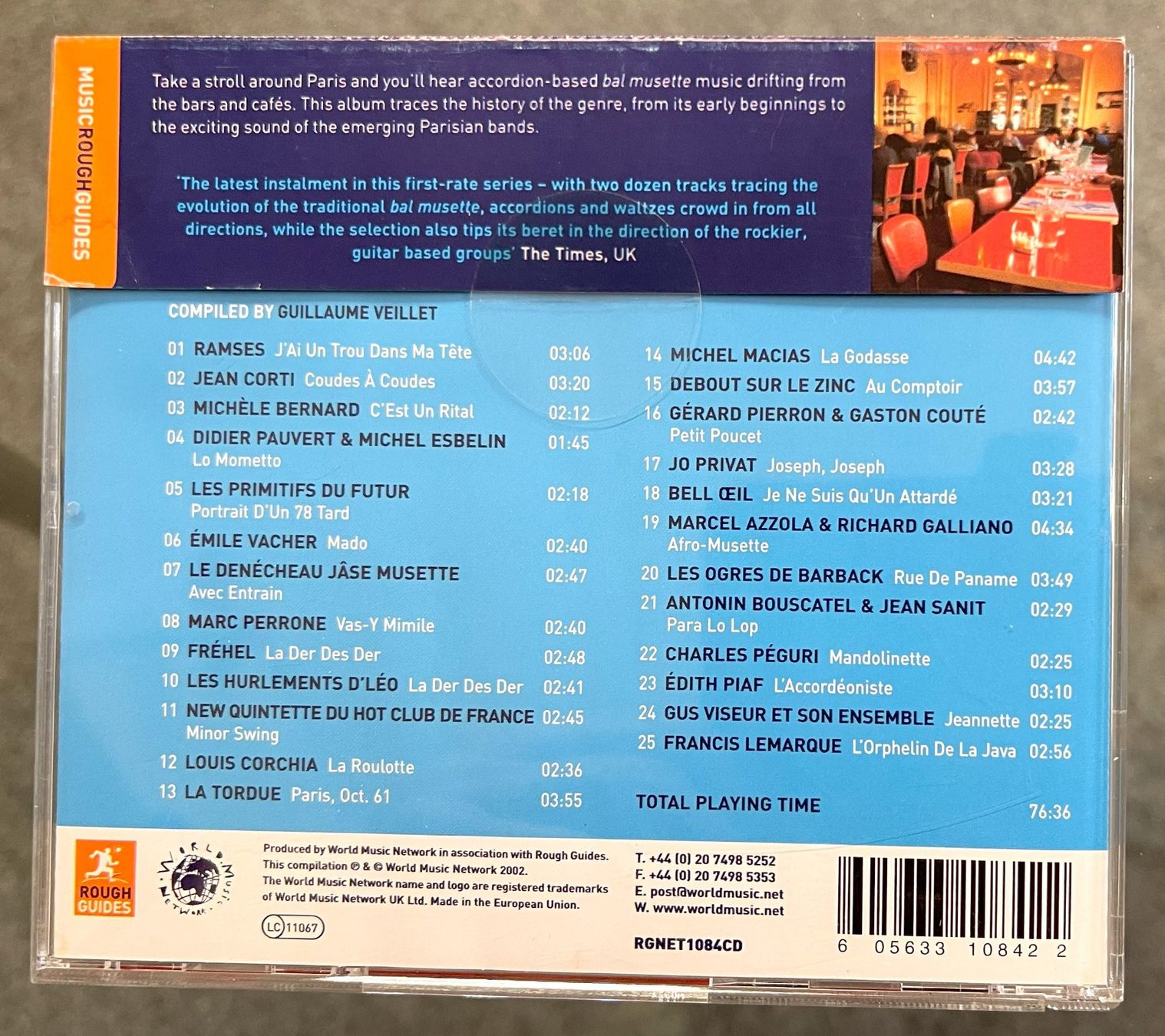 CD: Rough Guide: Paris Cafe Music - CD – Usato da Oftringen venduto da Vucki 1