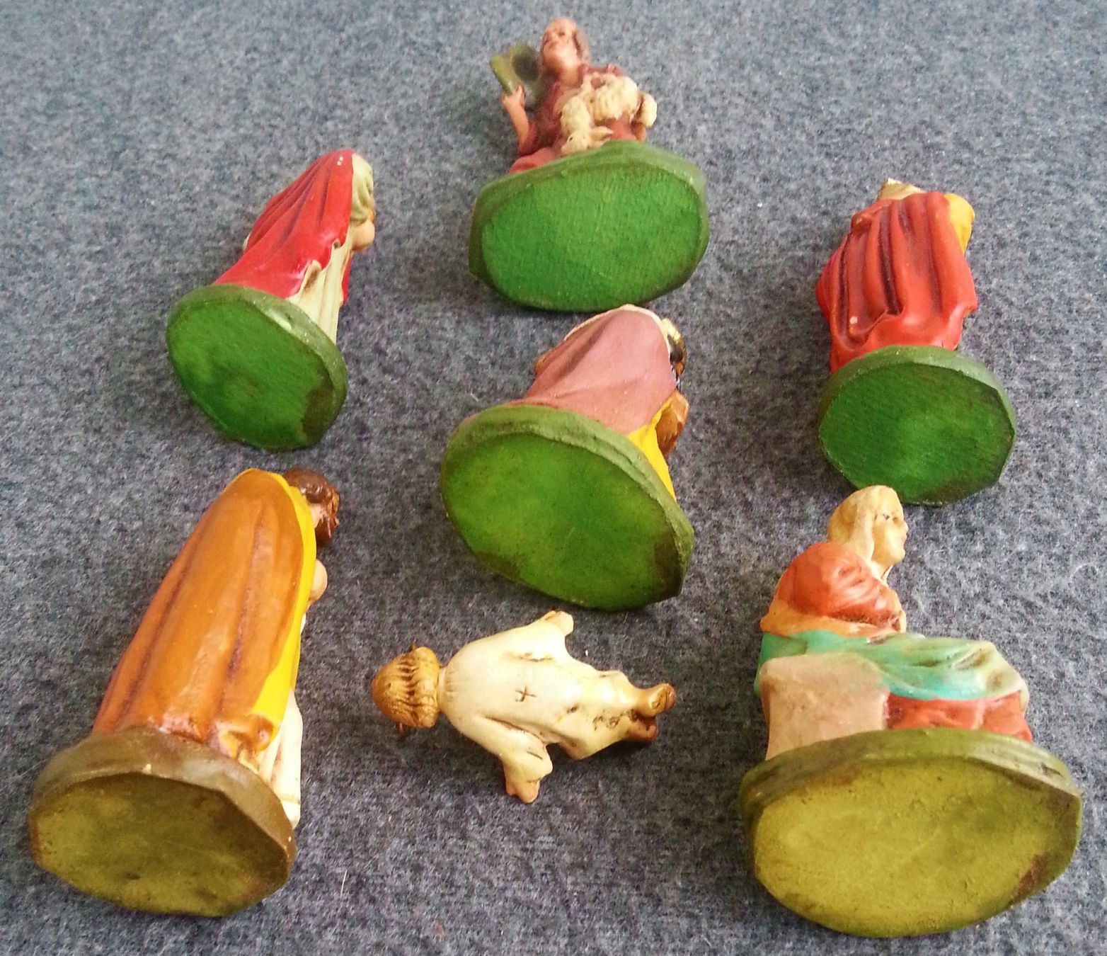 Figuren: KRIPPENFIGUREN, Konvolut 7 Figuren, um 1940 – Gebraucht aus Oberriet SG von ganesh435 3