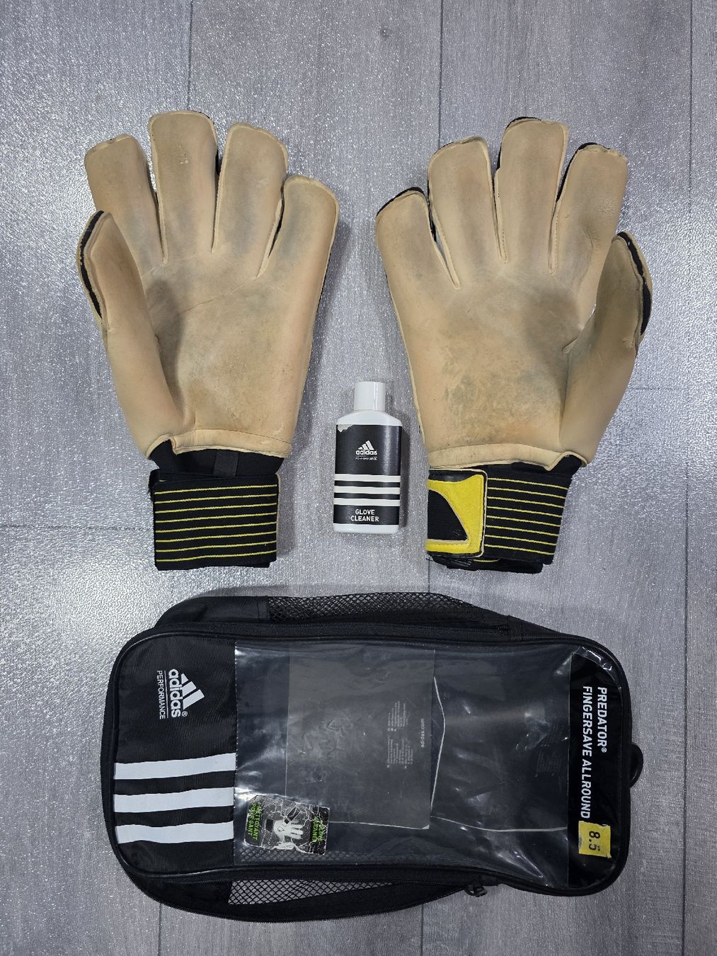 Adidas Guanti & manicotti: Torhüter Handschuhe "adidas Predator Fingersave Allround" – Usato da Siebnen venduto da BTDS 1