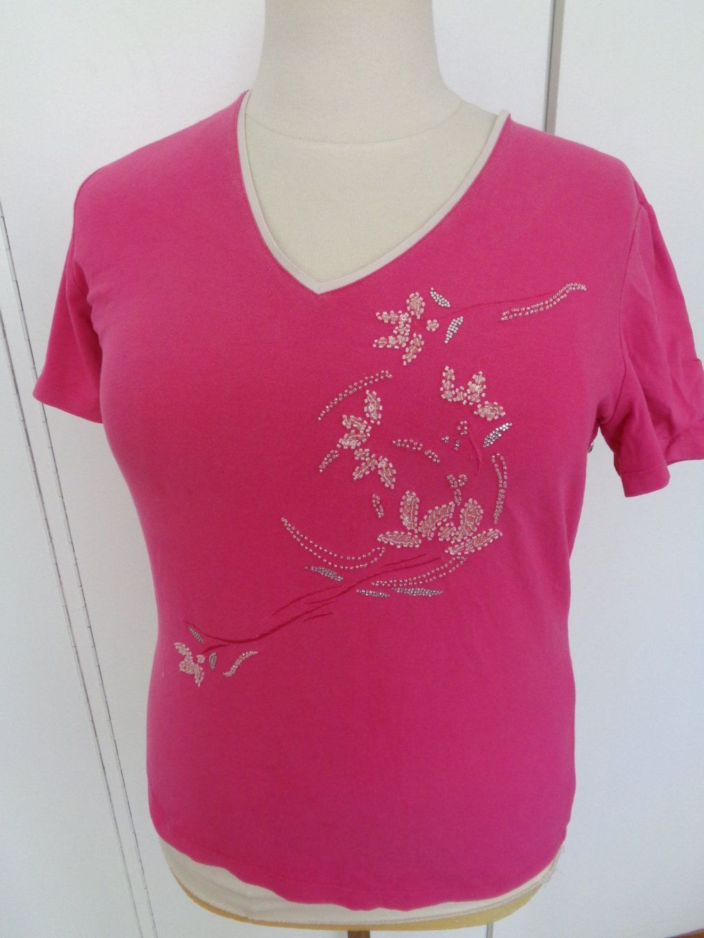 T-shirt: T-shirt rose T. 42 – Usato da Marin-Epagnier venduto da Madja
