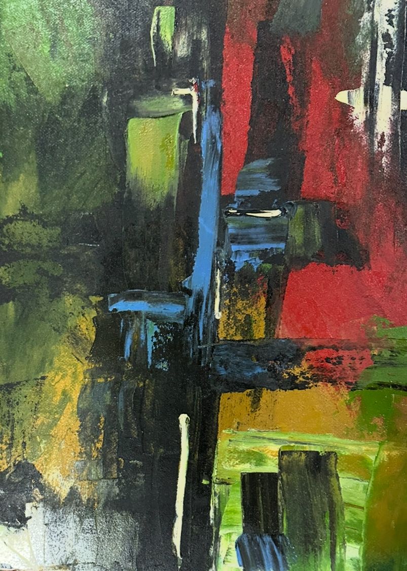 Dipinti: Œuvre abstraite Jean pierre mattern  59x48 – Usato da Bellevue venduto da bordeaux075cl 1