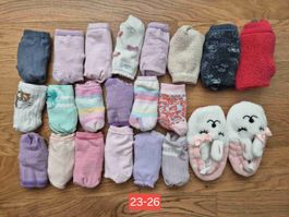 Kinder Socken Set Grösse 23-26 verschiedene Farben
