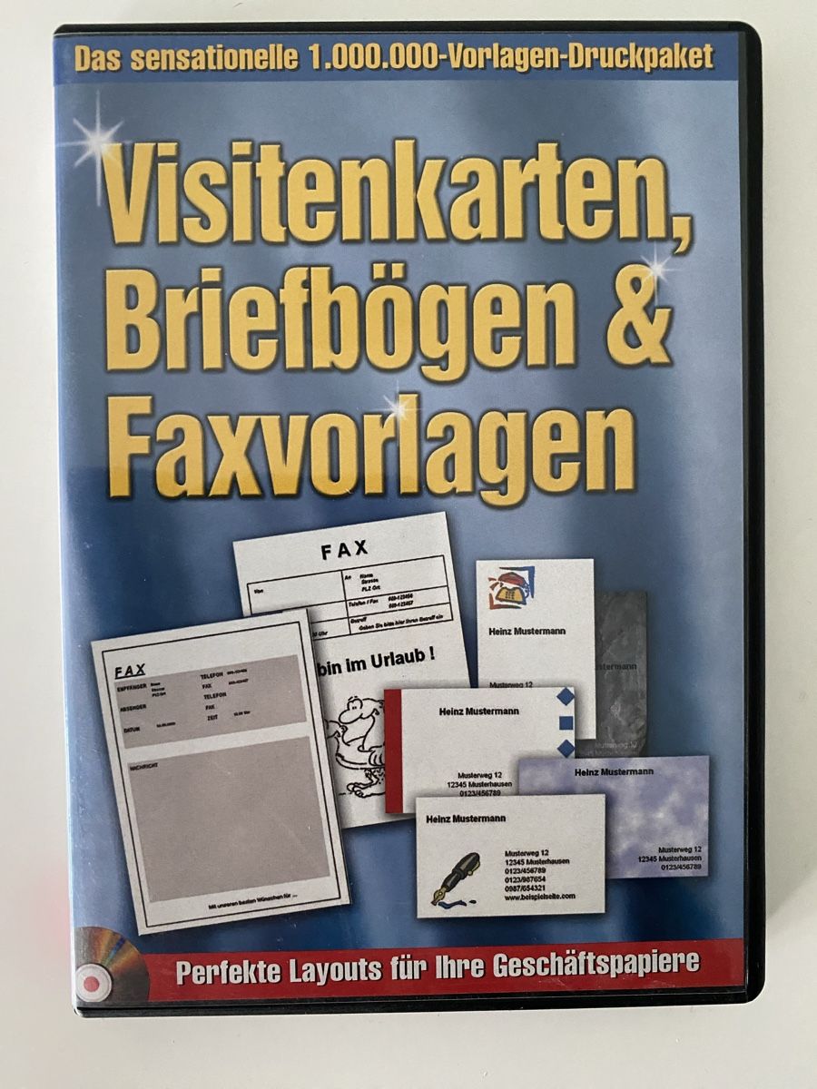CD & DVD-Rohlinge: PC Vorlagen Visitenkarten und Briefbögen – Neu (gemäss Beschreibung) aus Emmenbrücke von ste_2t9w