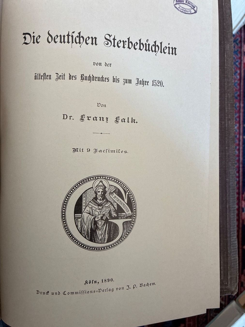 Bücher: Die deutschen Sterbebüchlein 1890 – Gebraucht aus Wetzikon ZH von chris7pat 1