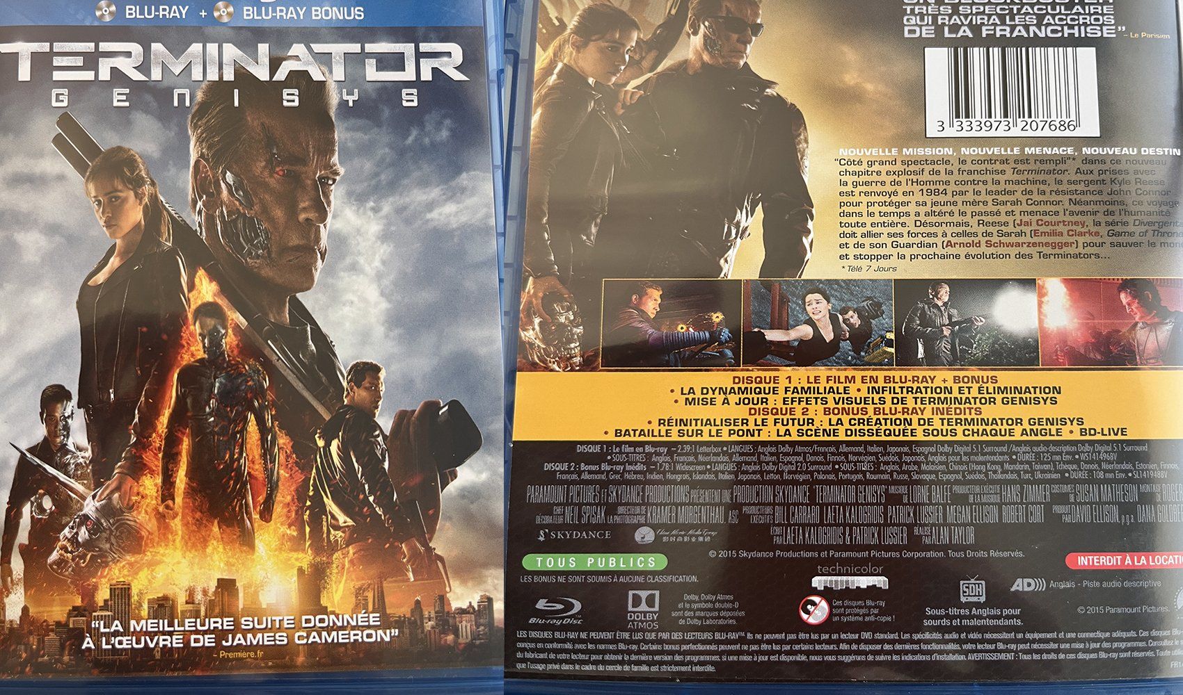 Tutti i DVDs: Blu-Ray Terminator Genisys – Usato da Satigny venduto da carbone888