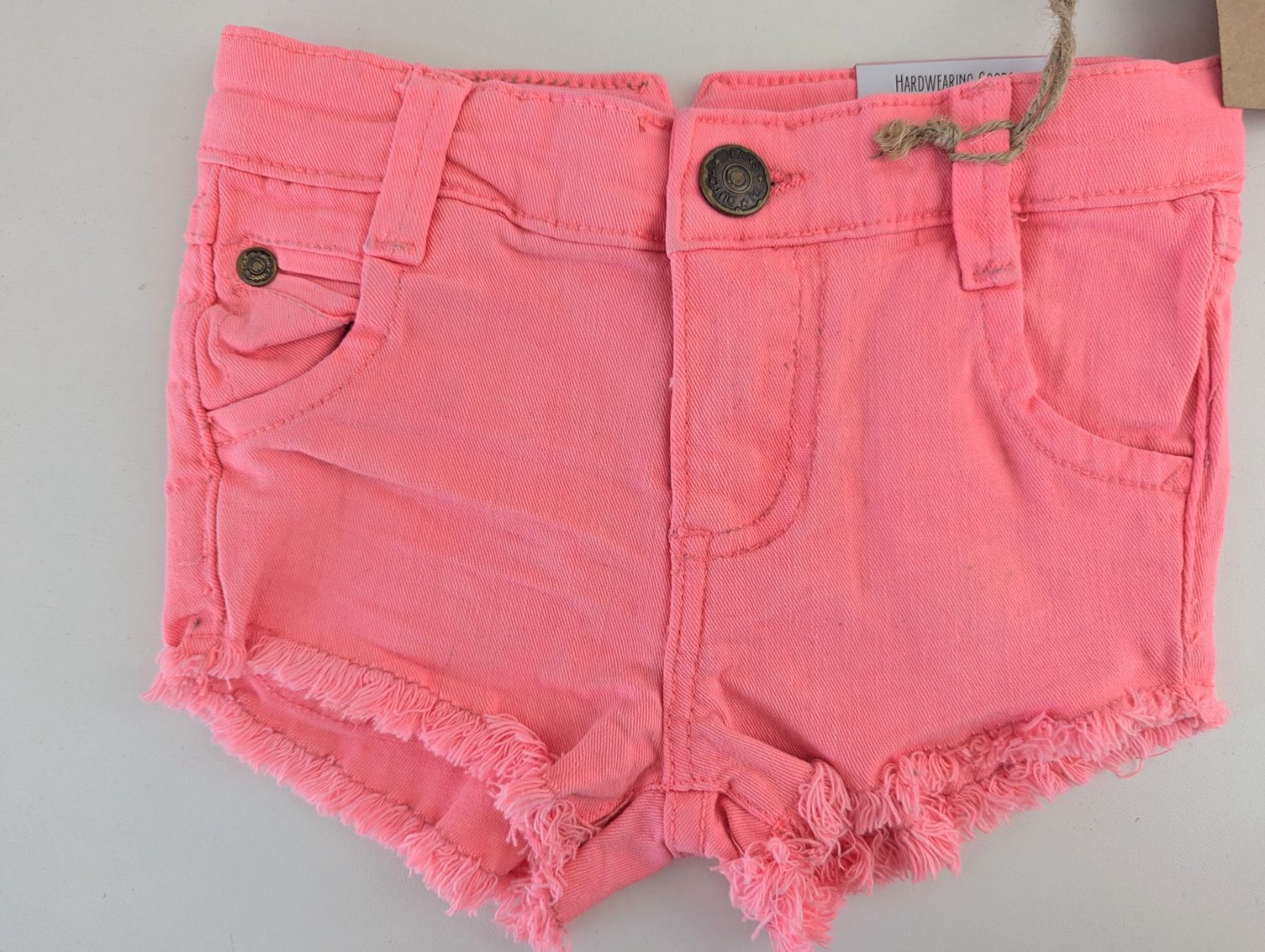 Pantaloni: Mädchen Shorts Gr. 98 neonpink – Difettoso da Eschenbach SG venduto da Peachick