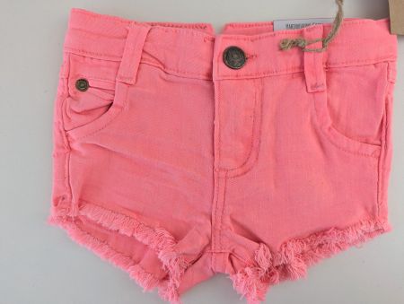 Mädchen Shorts Gr. 98 neonpink