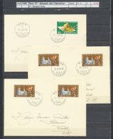 1955 Bern, ET -Stempel, alle 3 Sprachen, Karten