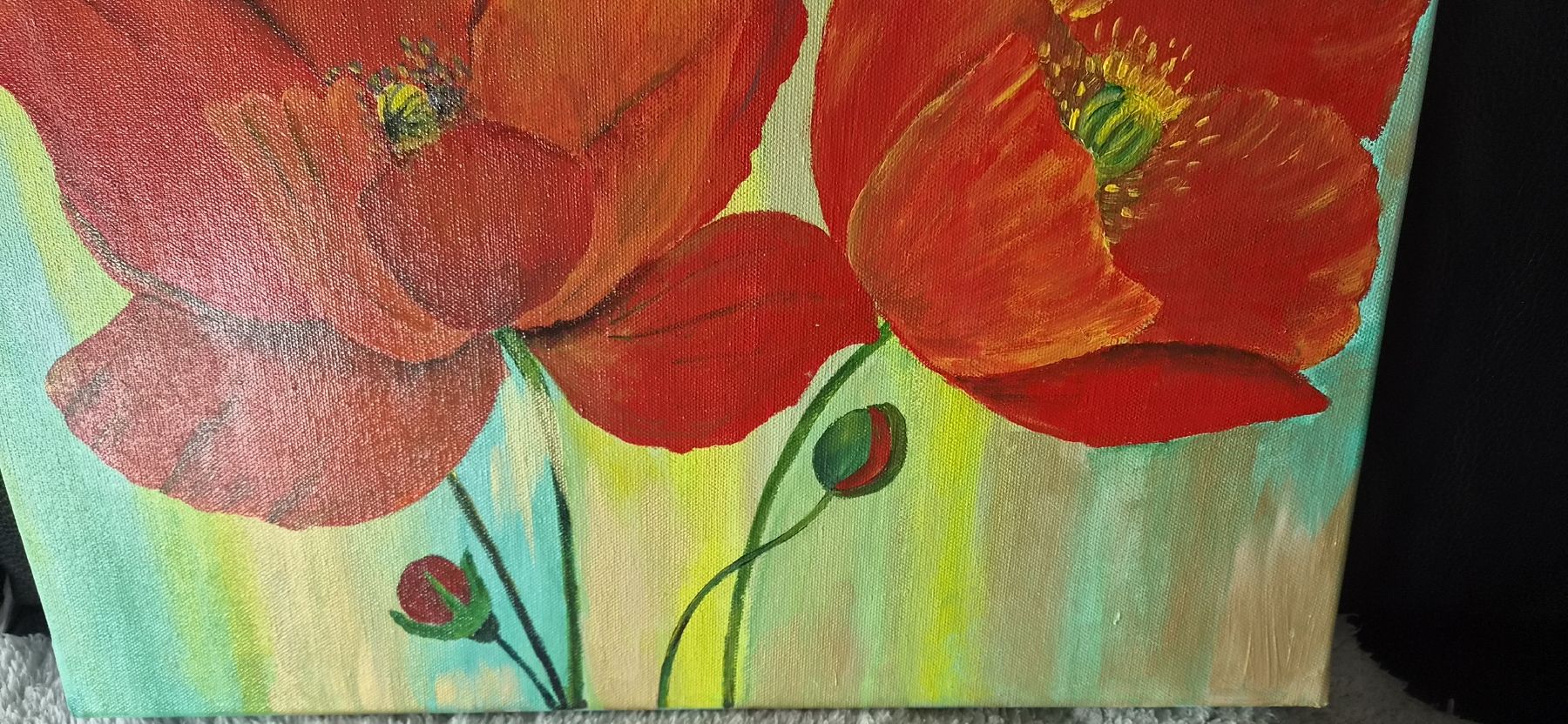 Tableaux: Poppy abstract – D'occasion à Ebikon par vij_fg72 4