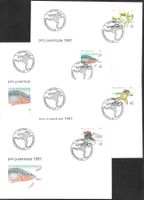 4 FDC Pro Juventute 1997 Serie Einzelmarken ET 20.11.1997