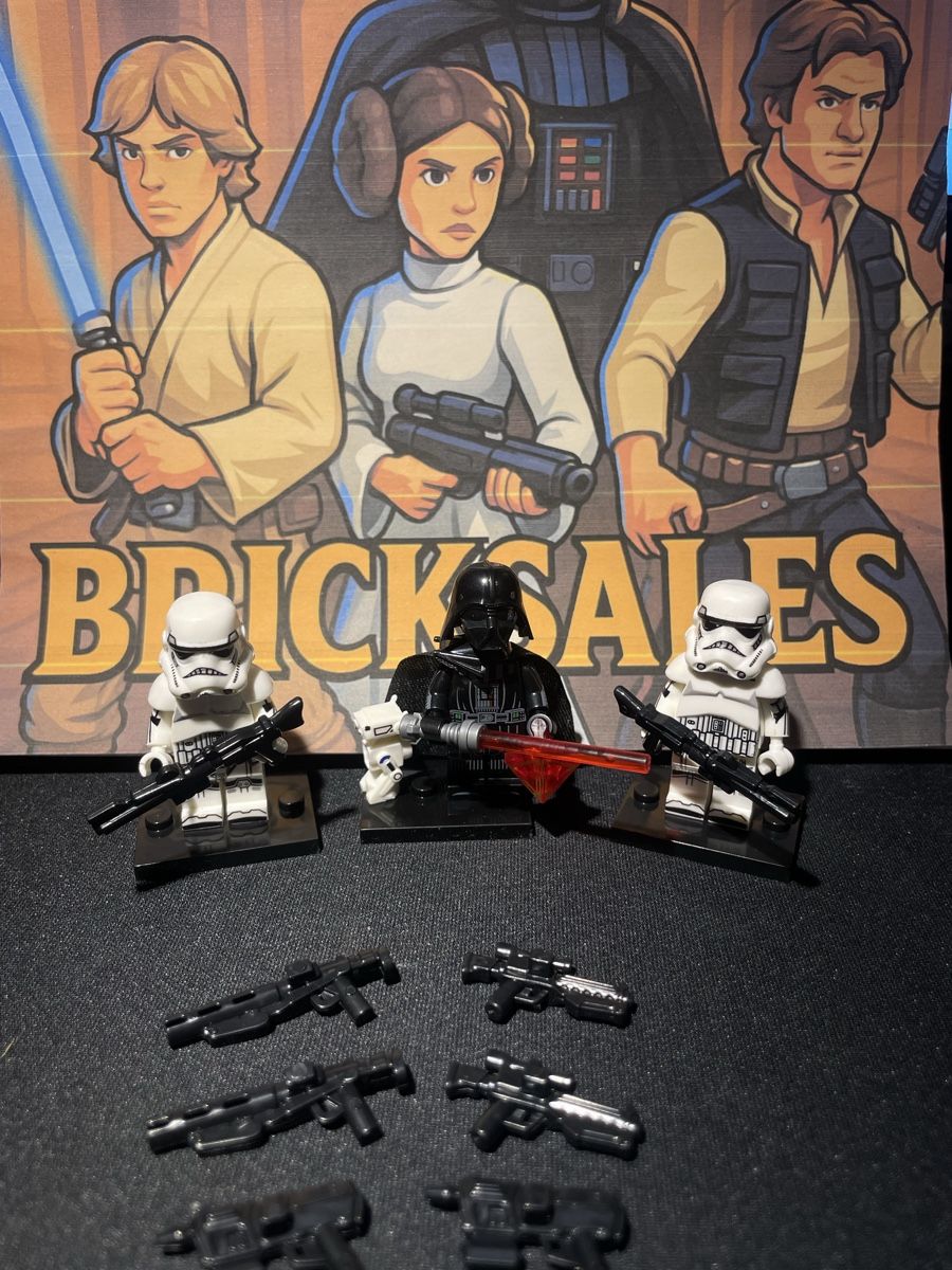 Star Wars Statuette: Star Wars Darth Vader Stormtrooper Figur Lego-Komp. – Nuovo (secondo la descrizione) da Zufikon venduto da BrickSales