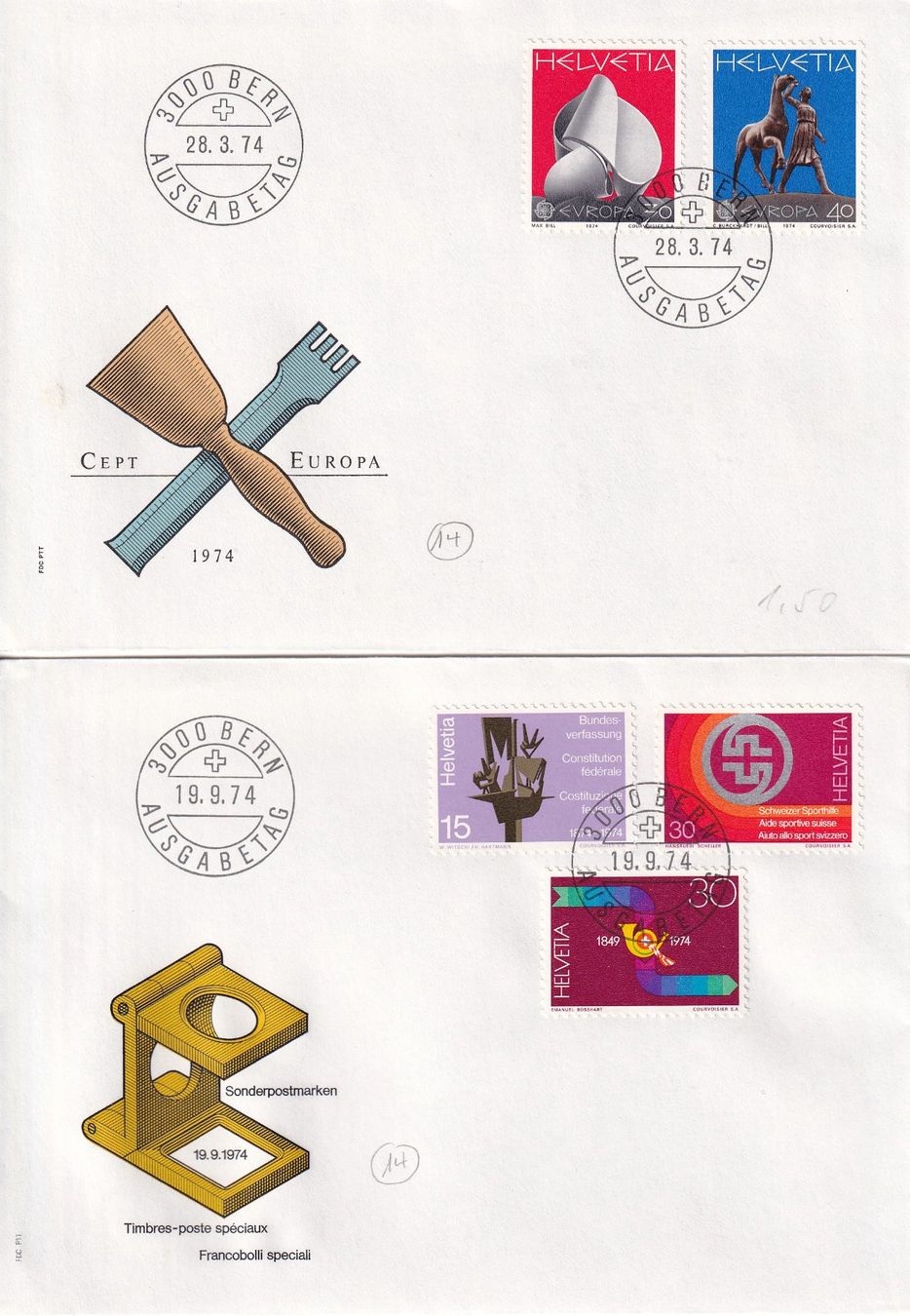 Tutti i francobolli: Lot 8 Briefe FDC 1973 - 1976 – Usato da Rossa venduto da becky05 1