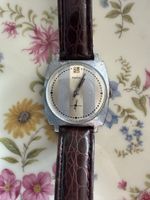 Orologio da polso Pobeda vintage cinturino marrone