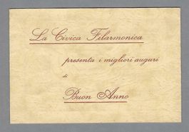1931, MENDRISIO, CIVICA FILARMONICA, RARO BIGLIETTO D'INVITO
