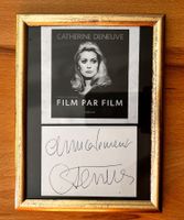 Catherine Deneuve Autogramm, gerahmt