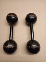 Hanteln, Kugelhanteln, Vintage,Set,Schwarz,