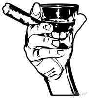 🚬 Raucherzone Wandsticker, Schwarz 💫