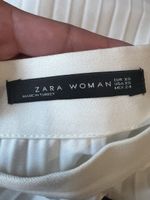 Zara Faltenrock Plissee Rock Weiss Gr. XS 34 wie Neu