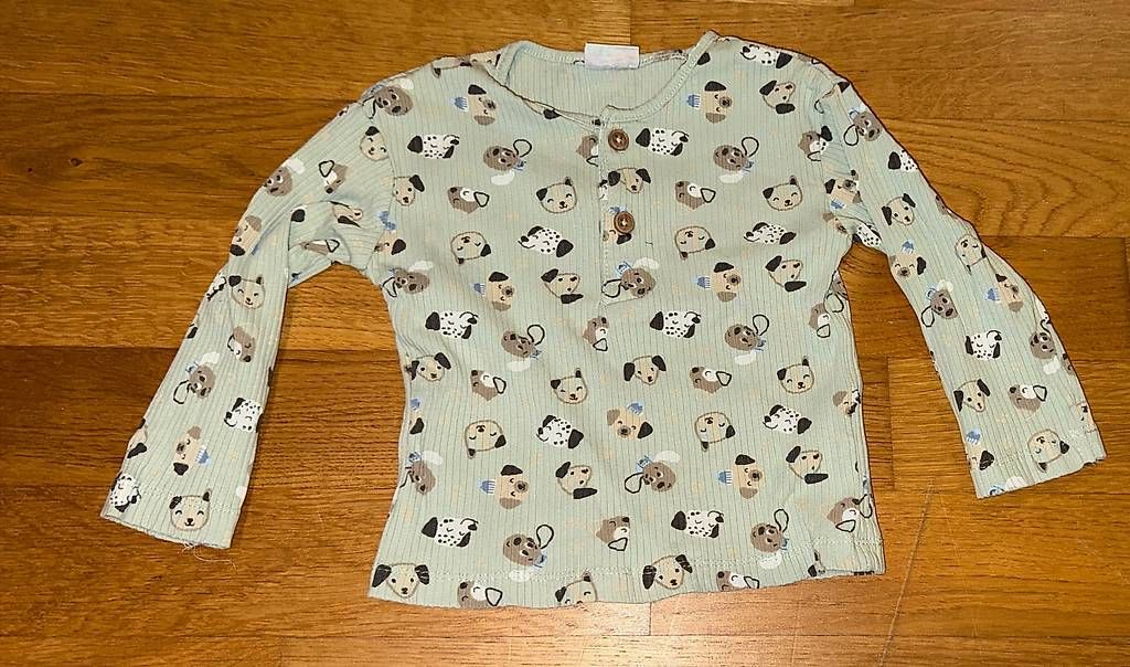 Camicette, T-shirt & Top: Grünes Oberteil mit Print  – Usato da Rothrist venduto da G.F.1997