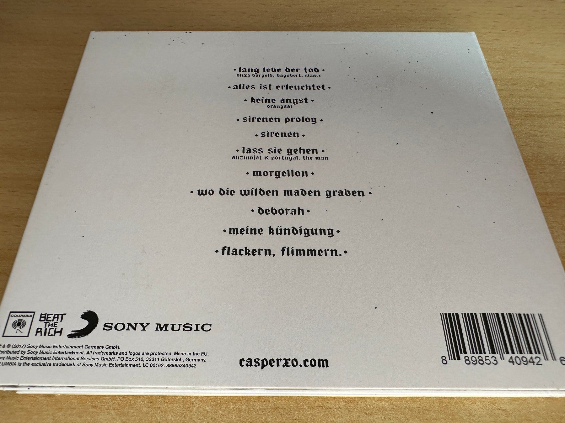CDs: Casper – Lang Lebe Der Tod – Gebraucht aus Rikon im Tösstal von Alpenmutz 1