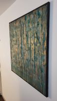 Original Gemälde auf Leinwand Gold Grün