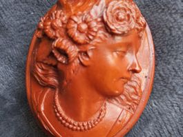 Antike getestete BAKELIT Brosche Jugendstil