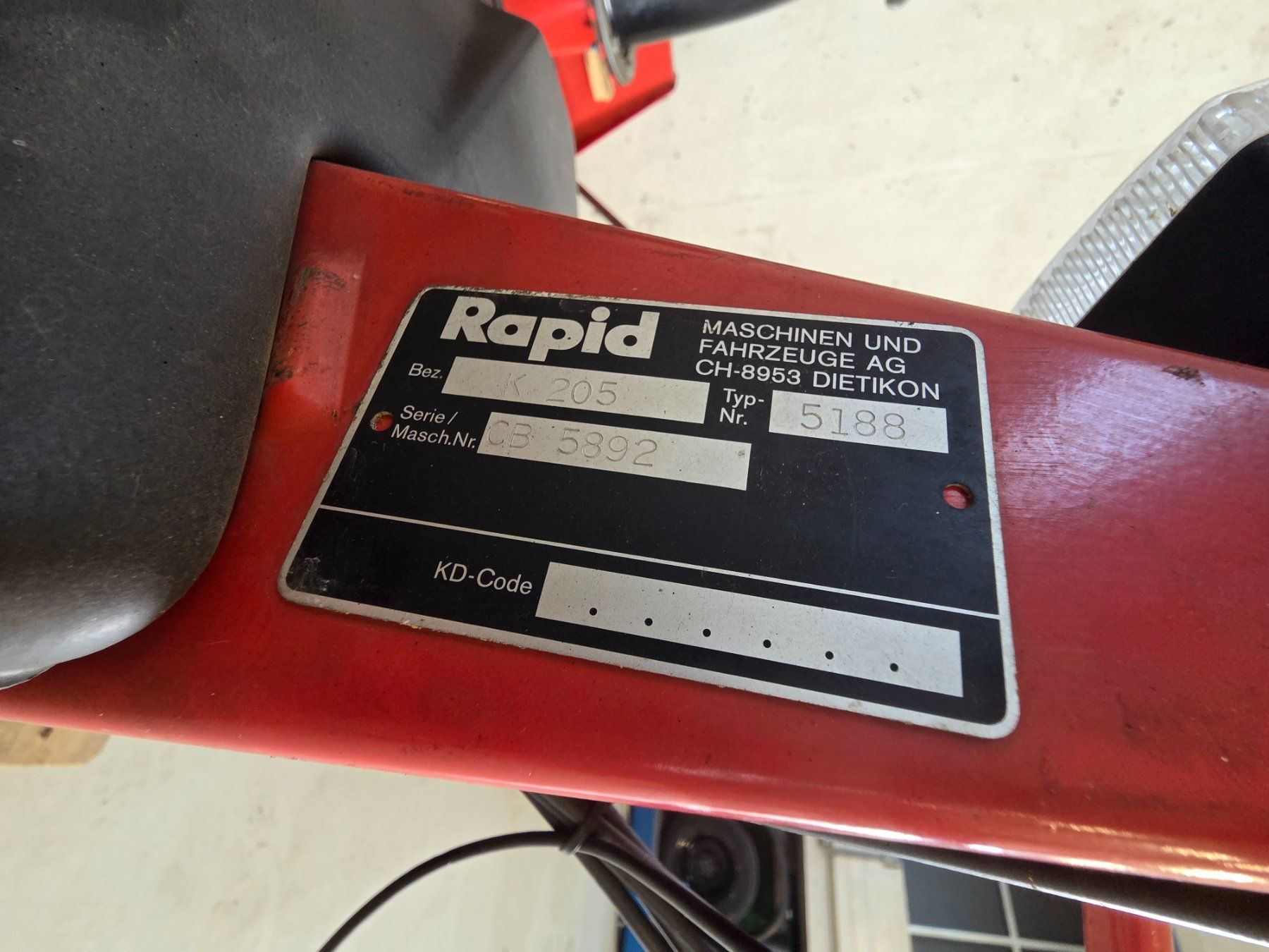 Rapid Toutes les machines: Rapid K205 – Défectueux à Gossau SG par sge_6drw 2