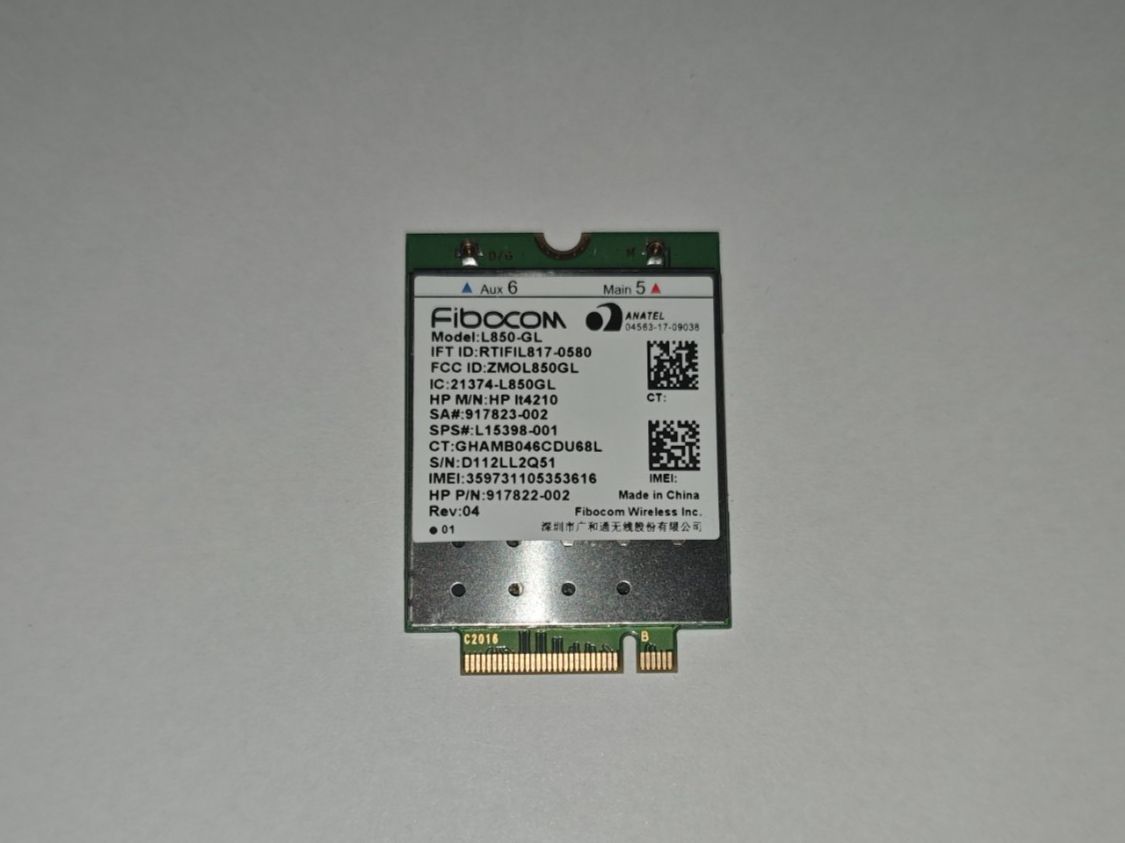 Componenti elettronici: Fibocom L850-GL CAT9 M.2 WWAN LTE Modul – Usato da Rüti ZH venduto da luck-y