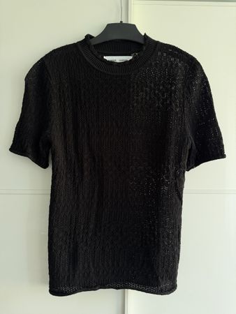 Samsøe & Samsøe Top, schwarz, Grösse S, Sommer Strick