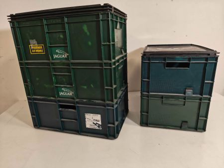 5 x Stapelbehälter 60x40x24cm Stapelkiste Eurobox Stapelbox