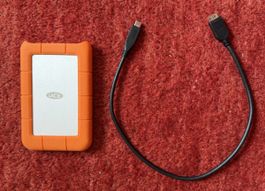 LaCie Rugged Festplatte orange 2 TB, neuwertig