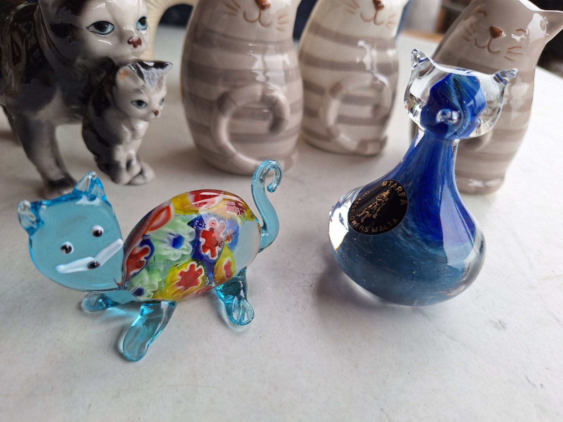 Statuette: KATZENFIGUREN SAMMLUNG – Usato da Huttwil venduto da Kunterbuntli 1