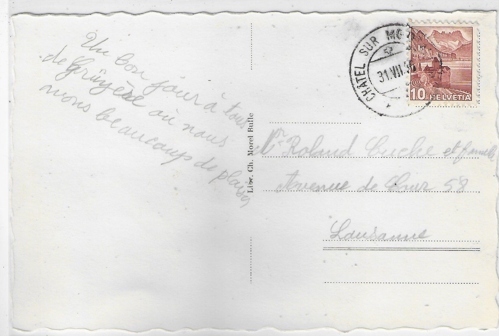 Cartoline postali: Bulle - Grand'rue et Moleson – Usato da Ettingen venduto da Kartenplanet 1
