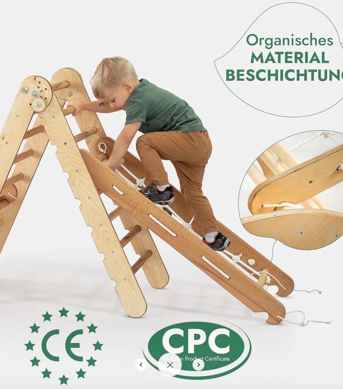 Pareti & prese d'arrampicata: Montessori Kletternetz – Usato da Zürich venduto da cherbon1
