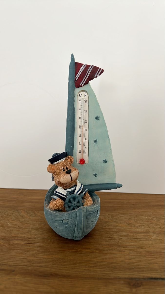 Toutes les décorations: Dekorationsthermometer mit Teddybär Maritime – D'occasion à Altdorf UR par JanAil