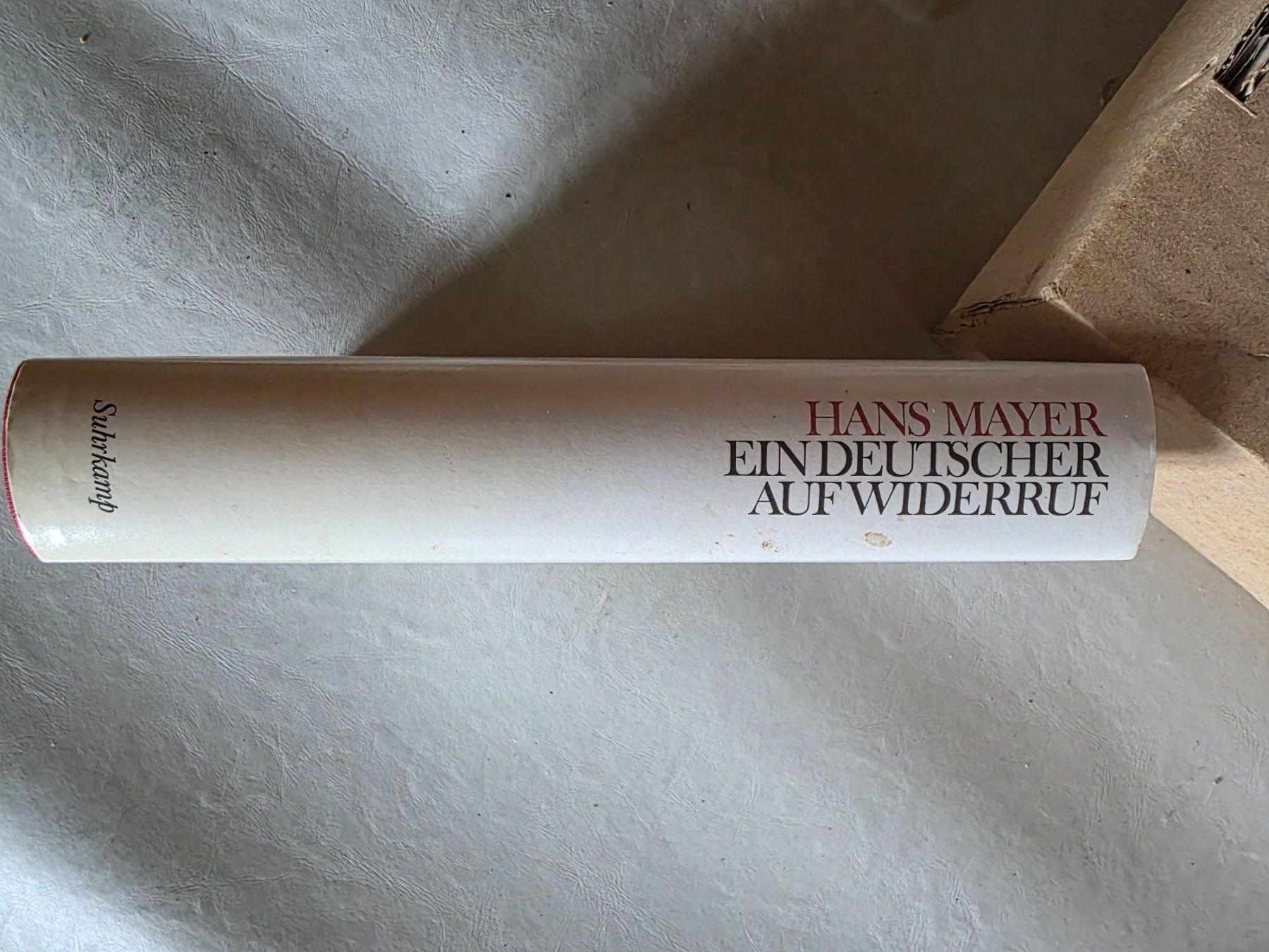 Libri: Hans Mayer - Ein Deutscher auf Widerruf - 1982 – Usato da Walterswil BE venduto da Lonitti 4