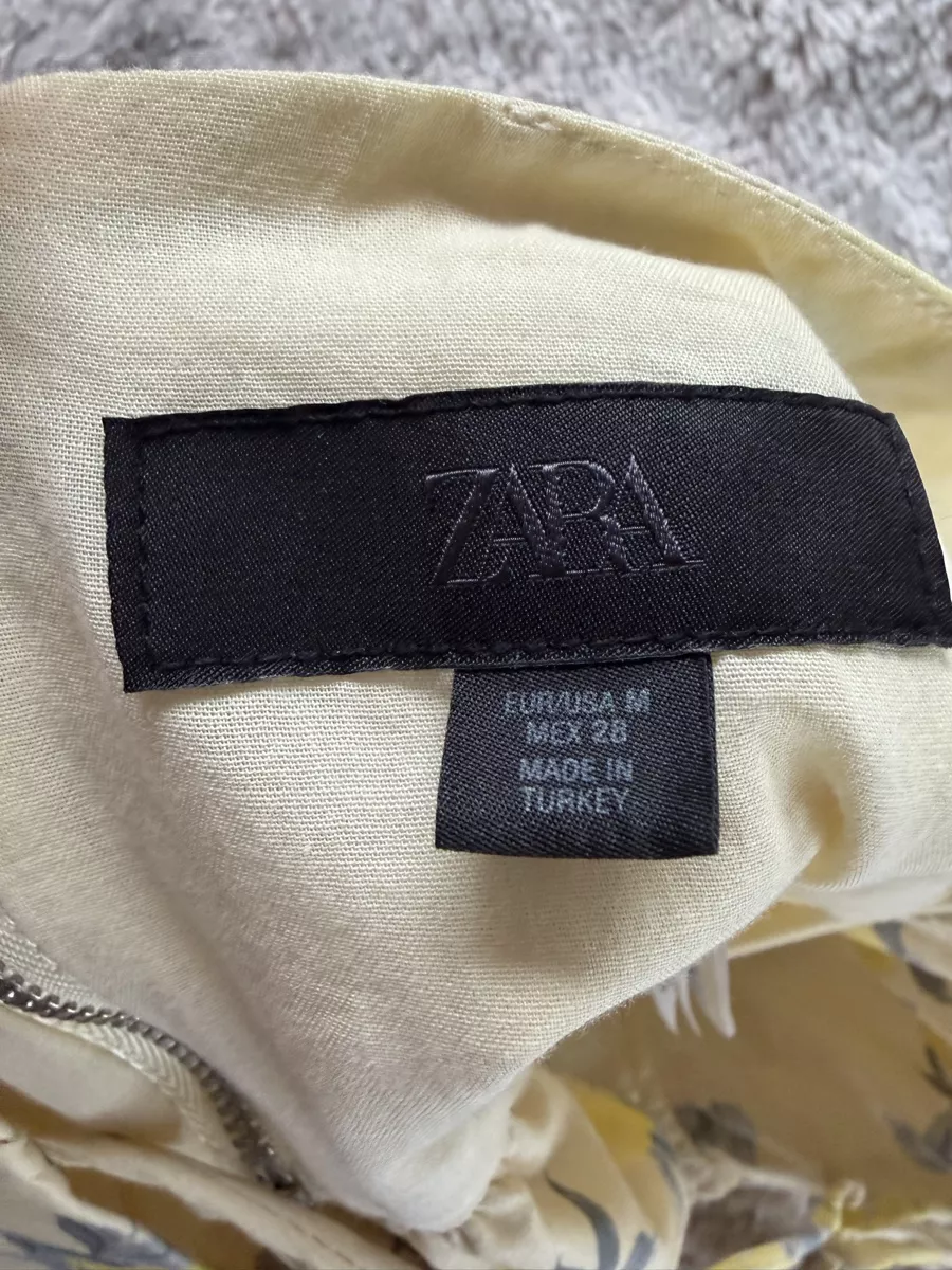 Zara Top: Korsett Top Gelb geblumt – Usato da Freienbach venduto da dan_9rjy 2
