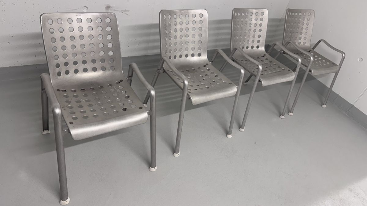 Vitra Sedie: Landi-Stuhl; Original Hans Coray – Usato da Madetswil venduto da Schlaftiger 4