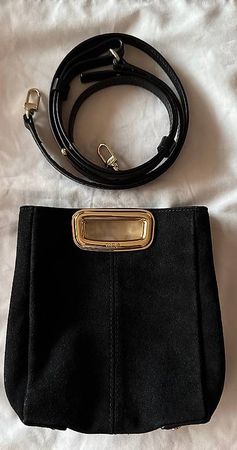 Sac noir (Maje) en daim 