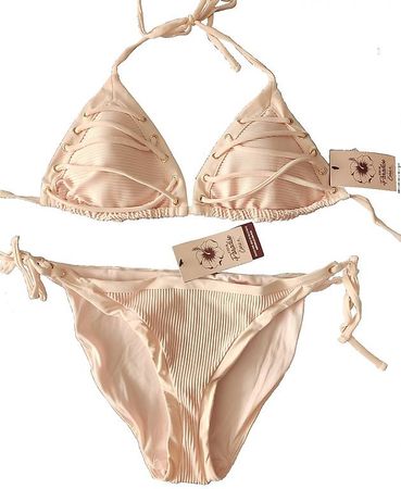 Bikini in Farbe Lachs Rosa Neu m. Etikett Gr. S-M