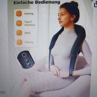 Nackenmassagegerät mit Wärme, neuwertig