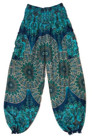 Pumphose bequeme Pluderhose Festival Hose aus Viskose