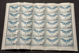 25ER BLOCK HELVETIA 10RAPPEN FLUGPOST 1938