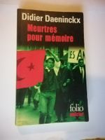 Didier Daeninckx Meurtres pour memoire Livre bon état