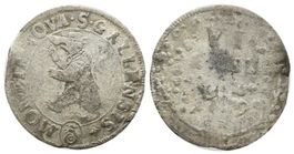 St. Gallen 6 Kr. 1729, lange Nase!! /42/