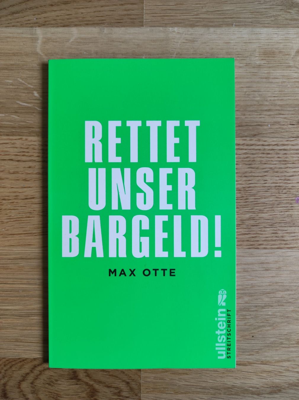 Bücher: Max Otte - Rettet unser Bargeld – Gebraucht aus Watt von MG_Products