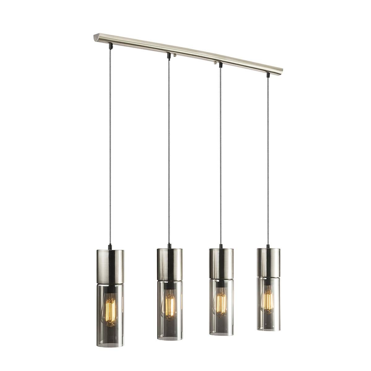 Lampadari & plafoniere: Pendelleuchte, Nickel, 80 cm x 9 cm – Nuovo (secondo la descrizione) da Kreuzlingen venduto da Smart-Light 3