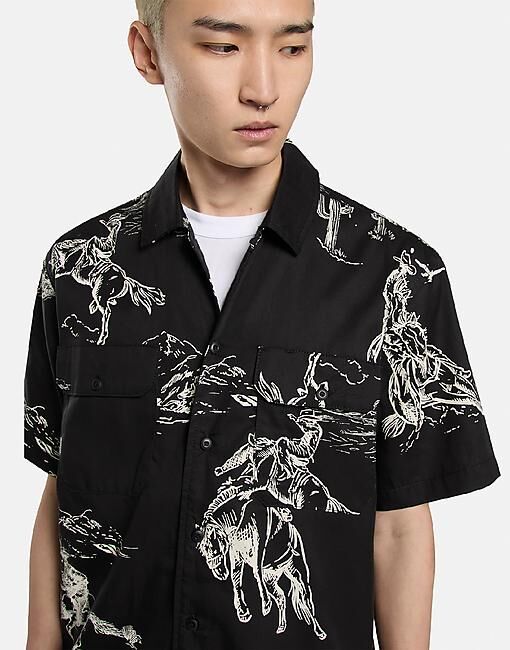 Chemises: Chemise Dickies neuve noir et blanche  – Neuf avec emballage d'origine à Lausanne par Magic1900